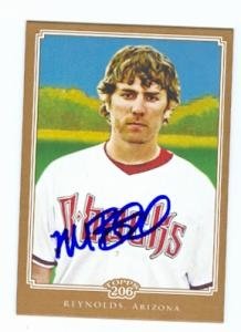Mark Reynolds Autographed/Hand Signed Baseball Card (Arizona Diamondbacks) 2010 Topps 206 #36