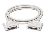 C2G / Cables to Go 02654 DB25 Male/Female Extension Cable, Beige (3 Feet / 0.91 Meters)