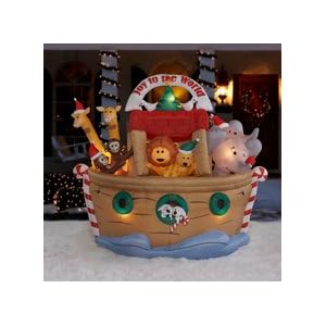 7ft Airblown Inflatable Animated Christmas Noah