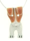 Jack Russell Terrier w/ Moveable Legs Pendant Necklace