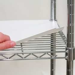 STORE LOGIC 5GRE5 Shelf Liner, W 24, D 24, White, PK 4