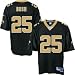 Reebok NFL Equipment New Orleans Saints #25 Reggie Bush Black Premier Tackle Twill Football Jersey