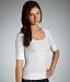 On Top and In Control Elbow Length Scoop Neck Top