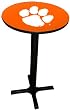 Clemson Tigers Pub Table with Black Commercial Base