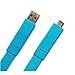 ITEM FLAT Cable USB A male - mini B male 1,2m 130857