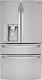 LG LMXS30746S French Door Refrigerator with 30 Cu. Ft. Capacity, in Stainless Steel