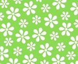 IMAGE OF SheetWorld Fitted Oval (Stokke Mini) - Primary Green Floral Woven - Made In USA