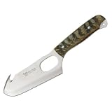 Hen & Rooster Guthook Bowie Fixed Blade Knife, 5.75in, Guthook Blade, Rams Horn Handle HR5004RH