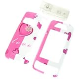 PCMICROSTORE Brand LG Voyager VX-10000 VX10000 Love Design Snap-On Case Cover with Removable Swivel Belt Clip