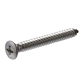 Crown Bolt 35102 #10 x 1-1/2 Inch Stainless Steel Oval-Head Phillips Sheet Metal Screws, 20-Count