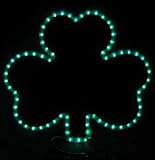 20" Green Rope Light Shamrock Heavy Duty Frame 6 Cord 20,000 Hour Rope Life