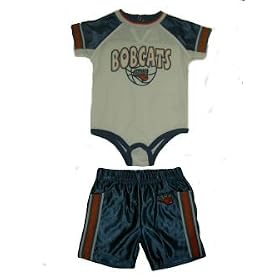 charlotte bobcats apparel baby newborn creeper shorts