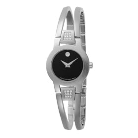 Movado Women's 604982 Amorosa Diamond Accented Bangle Bracelet Watch