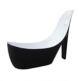ハイヒール型　バスタブ〔置き型・浴槽・お風呂〕　ブラック　 INK-0202005Ｈ