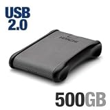 Hitachi SimpleTOUGH 500 GB USB 2.0 Portable External Hard Drive ST/500GB (Carbon Fiber)