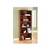 5 Shelf Bookcase Alder Wood Finish