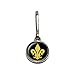 Graphics and More Fleur de Lis - Gold on Black Antiqued Charm Clothes Purse Luggage Backpack Zipper Pull