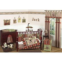 Monkey Baby Bedding 9pc Boys Crib Set