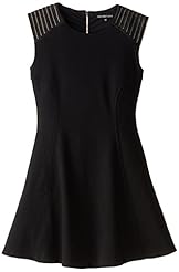 Girls Polyester/Spandex General Print Above the Knee  Dress