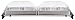 Broilking NBS-5RT Professional Grand Stainless Buffet Server With Clear Rolltop Lids