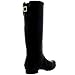 Womens Adjustable Back Tall Waterproof Winter Rain Wellies Wellington Boots - Black - 9 - 40 - CD0013