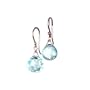 Argentium Sterling Silver Aquamarine Earrings by Suz Andreasen MADE IN AMERICA