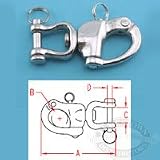 Suncor 316 SS Cast Jaw Swivel Snap Shackle S0171-0001 2-3/4 inch