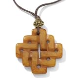 Jade / Leather Cross Pendant 16 &acute; - 18 &acute; - B000092WNF
