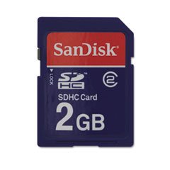 SanDisk 2GB MicroSD/TransFlash Card with SD Adapter (SDSDQ-2048, Bulk Package)