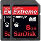 SanDisk 8 GB, Extreme Secure Digital High Capacity (SDHC) Memory Card, Clas ....