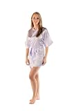 Women's Classic Short Satin Robe