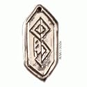 Fertility Rune - Pewter Pendant