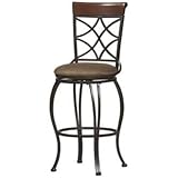 Linon Curves 30" High Swivel Bar Stool
