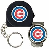 MLB Chicago Cubs 6' Tape Measure, Key Chain & Money Clip Set