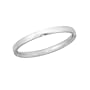 Karat Platinum Polished Comfort Fit Band Ring, Size 9