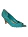 MIU MIU Suede Wedge Open Toe Shoe in Turchese