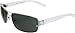 Guess Men's Polarized GUP1004-SI-3 Silver Rectangle Sunglasses
