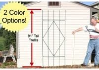 Trellis Aluminum Lifetime White- 7.6 foot Ladder Style