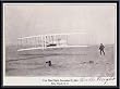 Art Poster Metal Framed Print - Wright Brothers Flight at Kitty Hawk - Artist: unknown- Poster Size: 24 X 18