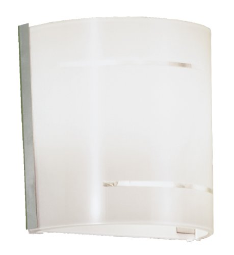 Eurofase 16625-013 Signe 1-Light Wall Sconce, Stainless steel/White