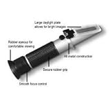 Beer Wort and Wine Refractometer, Dual Scale - Specific Gravity and Brix, replaces homebrew hydrometer