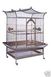 Prevue Royalty Series Parrot Cage-Pewter-available in 2 other colors - 3173W