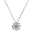 Tiffany Inspired Sterling Silver Daisy Necklace 16