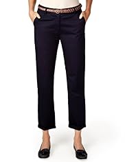 Per Una Roma Cotton Rich Cropped Chinos with Belt