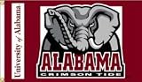 NCAA Alabama Crimson Tide Elephant Logo 3-by-5 Foot Flag with Grommets