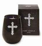 Primal Elements - Cross Icon Candle (Cashmere and Amber Scent)