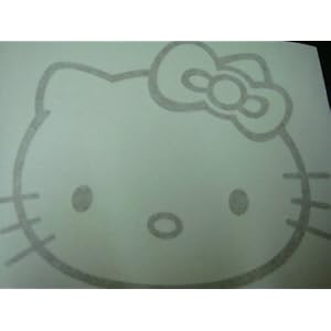 "Hello Kitty" Racing Car Decal Sticker (New) Gold