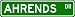 AHRENDS Street Sign ~ Personalized Family Lastname Sign ~ Gameroom, Basement, Garage Sign Novelty** ALUMINUM