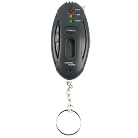 GTMax Keychain Digital Alcohol Breathalyzer Tester - Black by GTMax