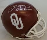 Sam Bradford Autographed/Hand Signed Oklahoma Sooners Mini Helmet w/Heisman 08 inscription